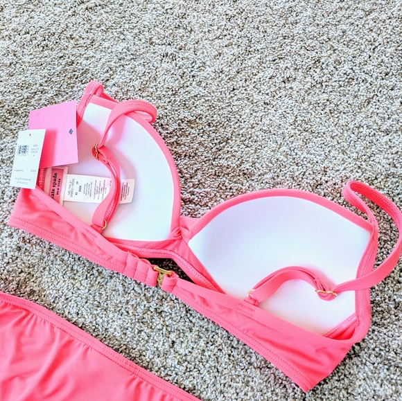 Pink Kate Spade Peony Pink Two piece Swimsuit - Picture 6 of 7